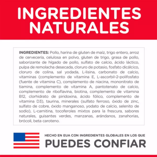 COMIDA PARA GATO HILLS LIGHT ADULTO 16 LBS