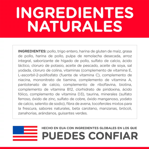 COMIDA PARA GATO HILLS OPTIMAL CARE ADULTO 7LBS