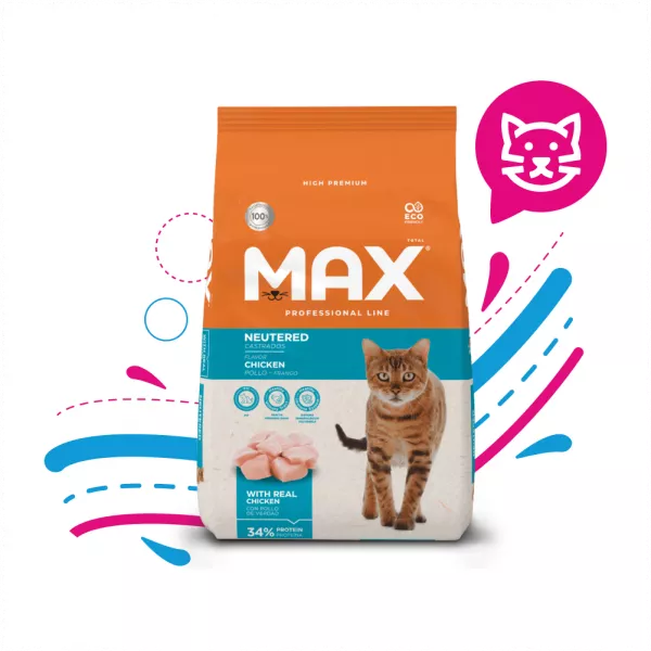 COMIDA PARA GATO MAX CASTRADOS 3KG