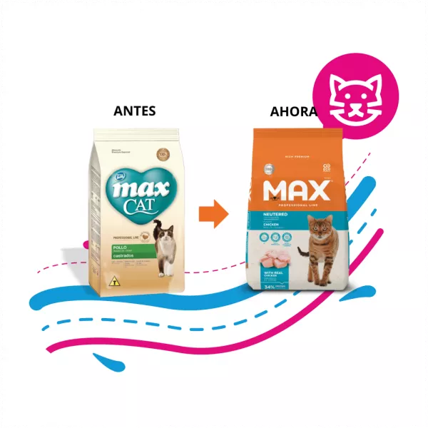 COMIDA PARA GATO MAX CASTRADOS 3KG