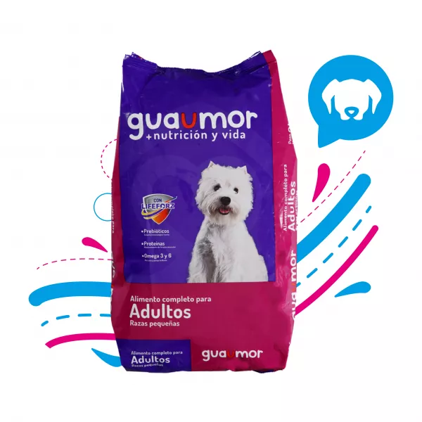 COMIDA PARA PERRO GUAUMOR ADULTOS RAZAS PEQUEÑAS 8 KG