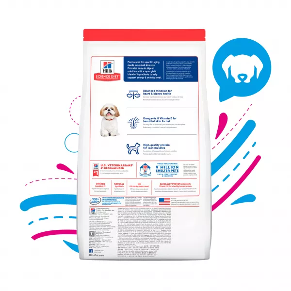 COMIDA PARA PERRO HILLS 7+ RAZAS PEQUEÑAS 15 LBS