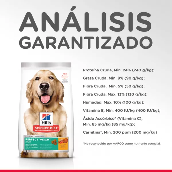 HILLS ADULTO PERFECT WEIGHT - 4LB