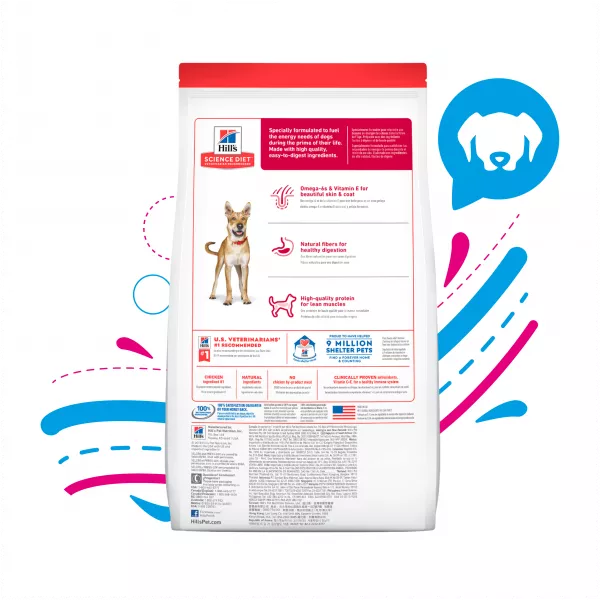 COMIDA PARA PERRO HILLS ADULTO RAZAS MEDIANAS - 33 LB