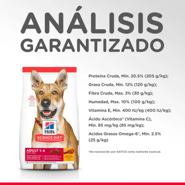 COMIDA PARA PERRO HILLS ADULTO RAZAS MEDIANAS - 33 LB