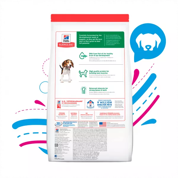 COMIDA PARA PERRO HILLS CACHORRO POLLO RAZA MEDIANA