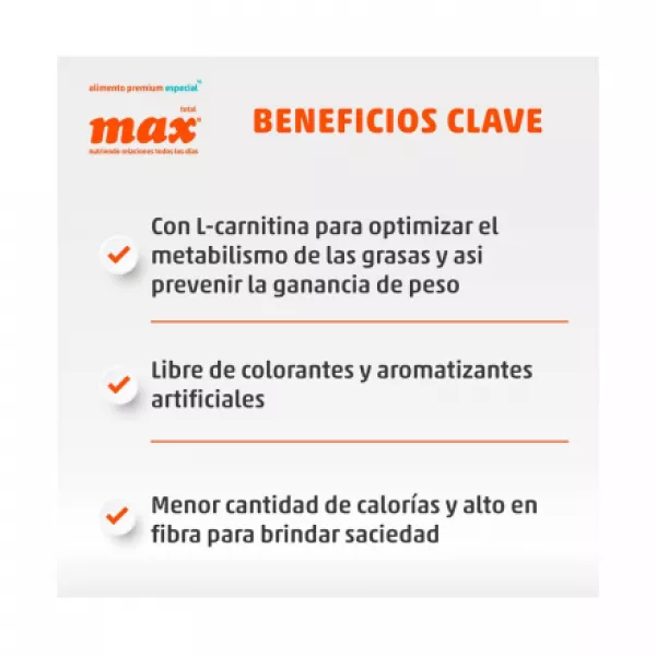 COMIDA PARA PERRO MAX ADULTO LIGHT POLLO Y ARROZ 15 KG