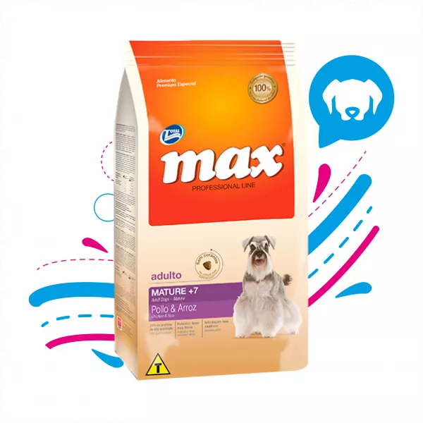 COMIDA PARA PERRO MAX MATURE POLLO Y ARROZ