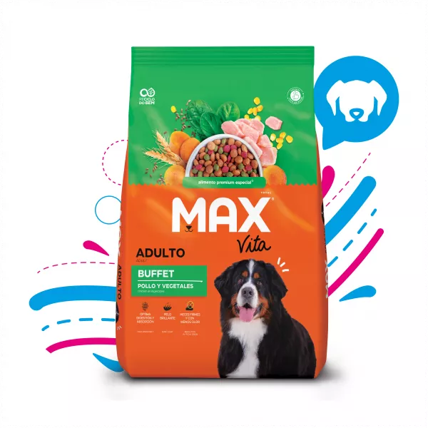 MAX VITA ADULTO GOURMET FRANGO Y VEGETALES - 8KG