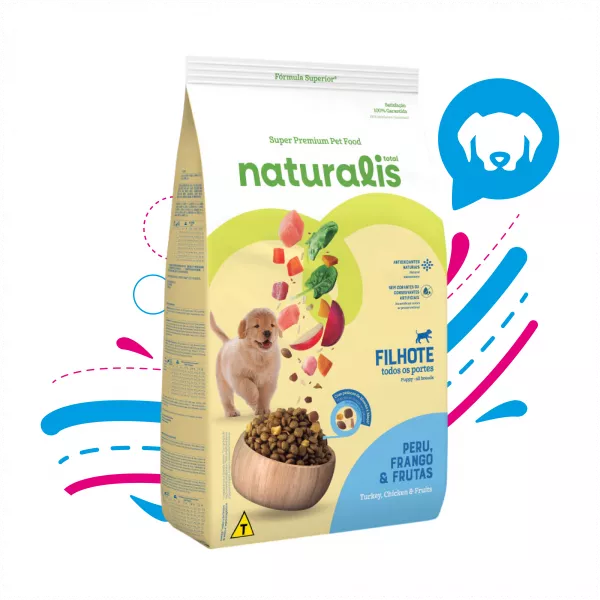 COMIDA PARA PERRO NATURALIS CACHORRO RAZA MEDIANA GRANDE POLLO, PAVO Y FRUTAS 10,1 KG
