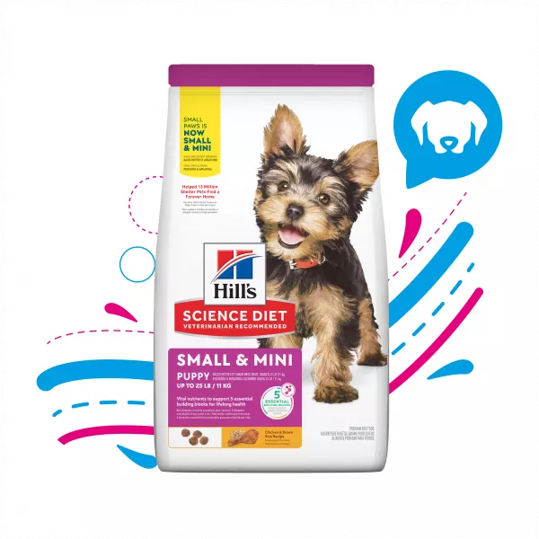 COMIDA PARA PERROS HILLS CACHORROS RAZAS MINIATURA 4,5 LBS