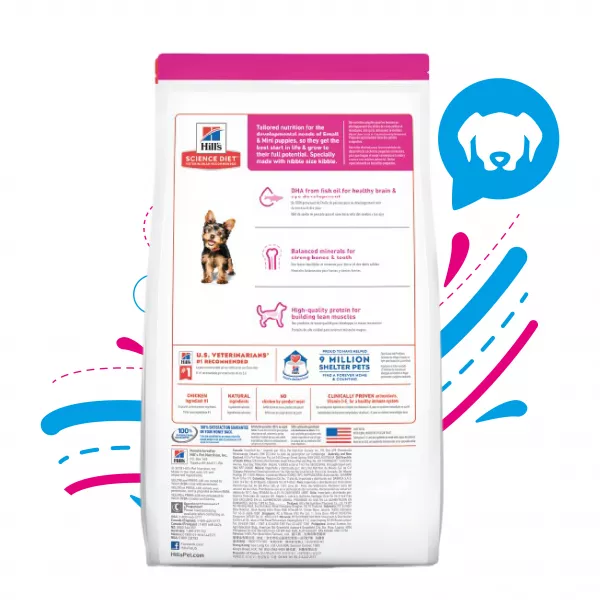 COMIDA PARA PERROS HILLS CACHORROS RAZAS MINIATURA 4,5 LBS