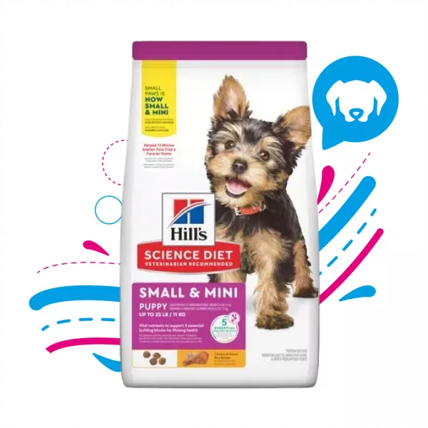 COMIDA PARA PERROS HILLS CACHORROS RAZAS MINIATURA 12.5 LBS