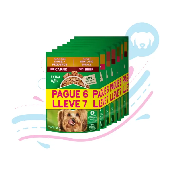 DOG CHOW ADULTO PACK SURTIDO 7 X 100 GRS