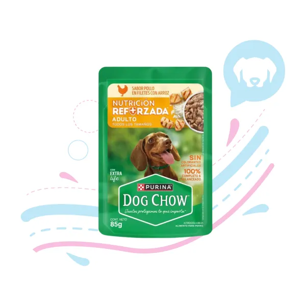 DOG CHOW POUCHE ADULTO POLLO X 85 GR