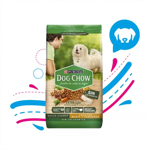 DOG CHOW SIN COLORANTE ADULTO RAZA PEQUEÑA 2KG