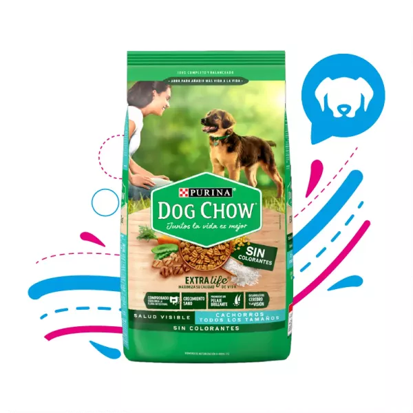 DOG CHOW SIN COLORANTE CACHORRO 2KG