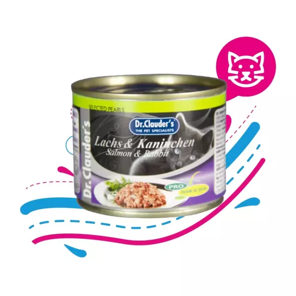 DR. CLAUDER CAT LATA LANCHS & KANINCHEN X 200 GR