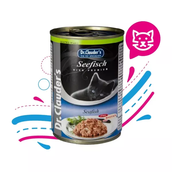 DR. CLAUDER CAT LATA SEA FISH - 400 GR