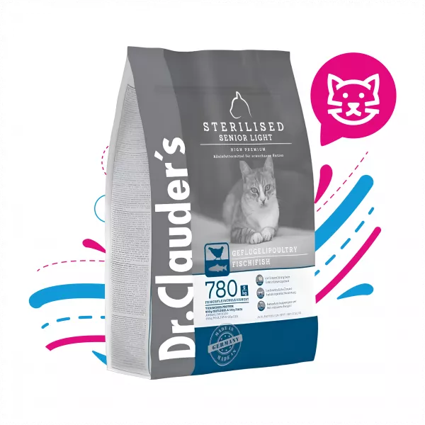 DR. CLAUDER CAT SENIOR LIGHT STERILISED - 10 KG