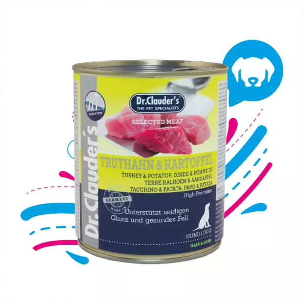 DR. CLAUDERS LATA TURKEY AND POTATO - 400GR