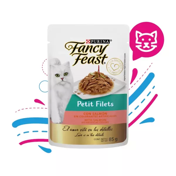 FANCY POUCHE PETIT FILETE SALMON X 85 GR