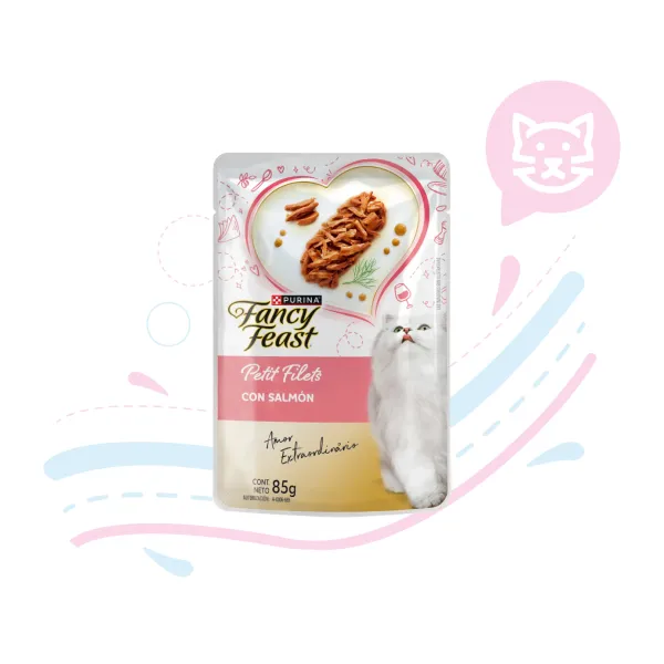 FANCY POUCHE PETIT FILETE SALMON X 85 GR