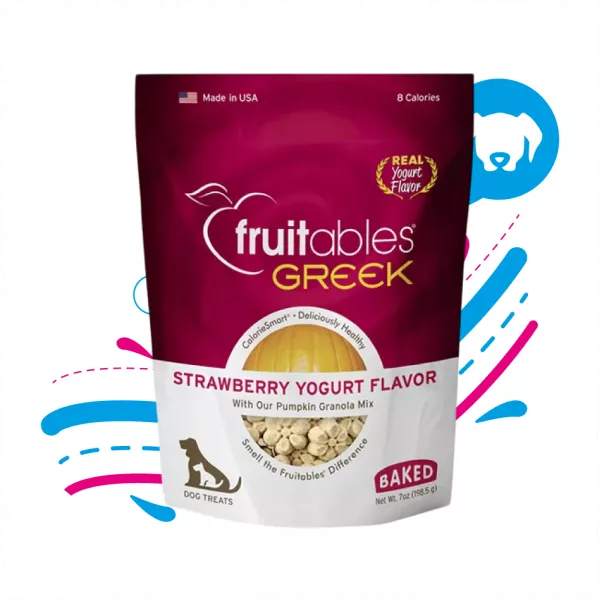 FRUITABLES DOG SNACKS YOGURT GRIEGO FRESA