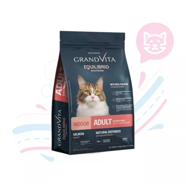 GRAND VITA EQUILIBRIO GATO ADULTO SALMON X 3 KG