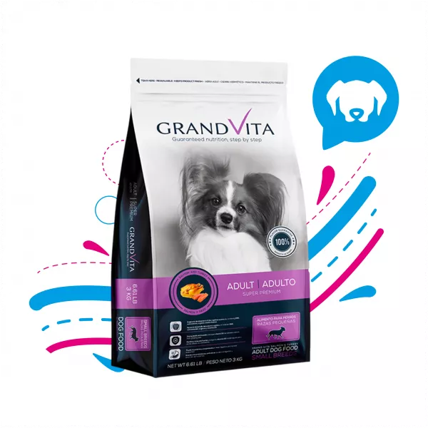 GRAND VITA SALMON & PAVO ADULTO RAZA PEQUEÑA X 1 KG
