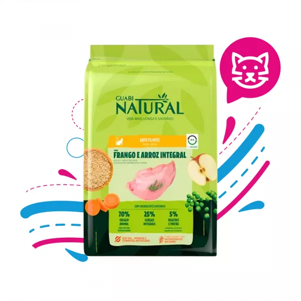 GUABI CAT NATURAL GATITO POLLO Y ARROZ X1.5K
