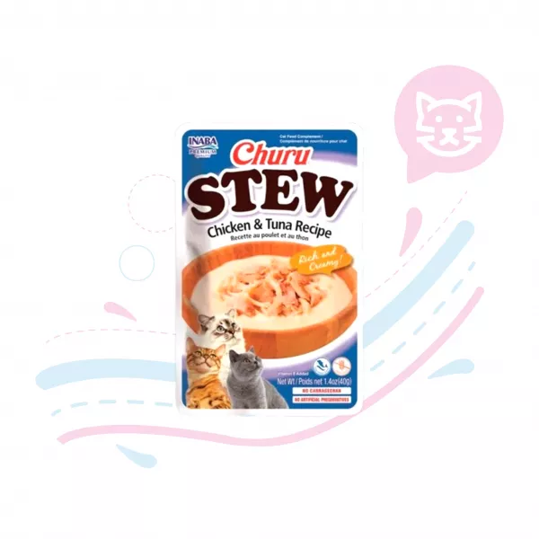INABA CAT STEW & TUNA RECIPE X40 GR (USA841)