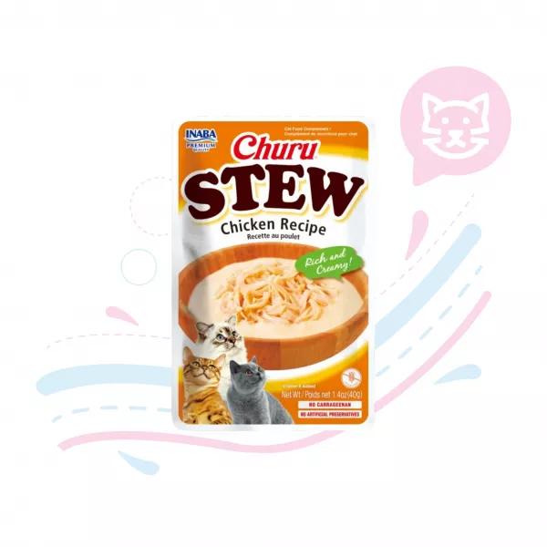 INABA CAT STEW CHICKEN RECIPE X40 GR (USA842)