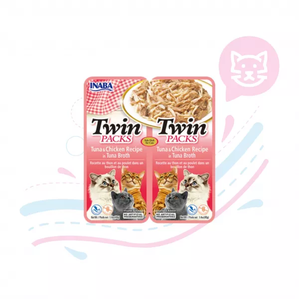 INABA CAT TWIN PACKS TUNA CHICKEN USA801