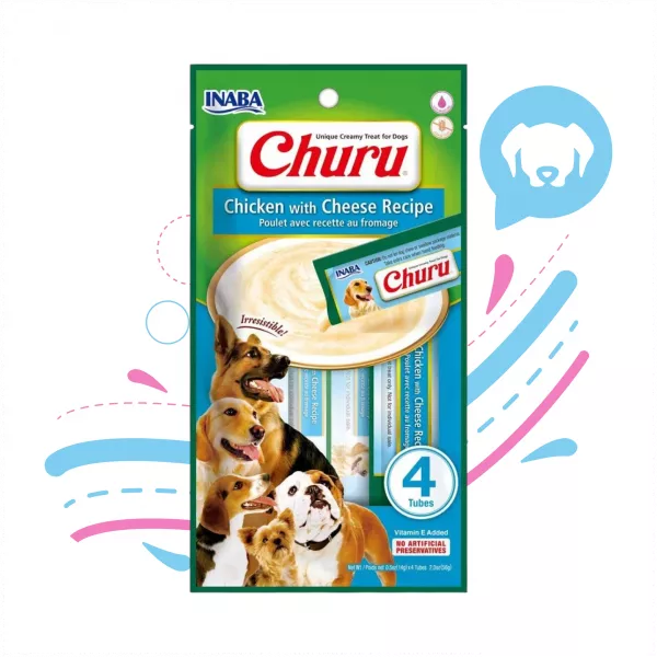 INABA DOG SNACK CHURU 4 PIEZAS - POLLO Y QUESO USD614