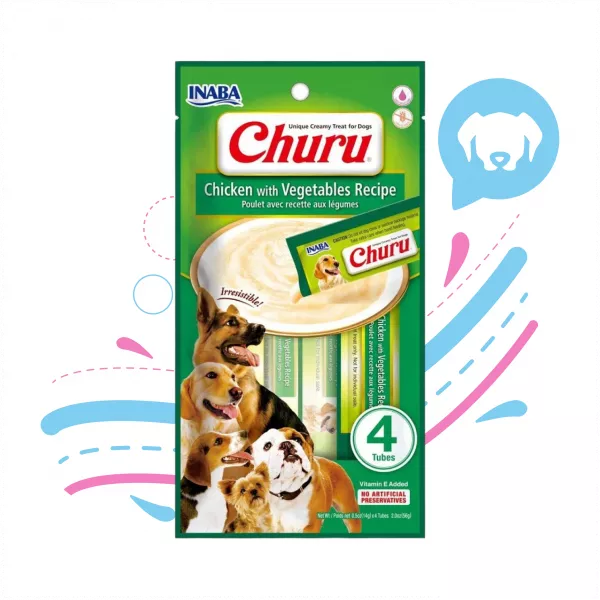 INABA DOG SNACK CHURU 4 PIEZAS-CHIK WIT VGE USD615