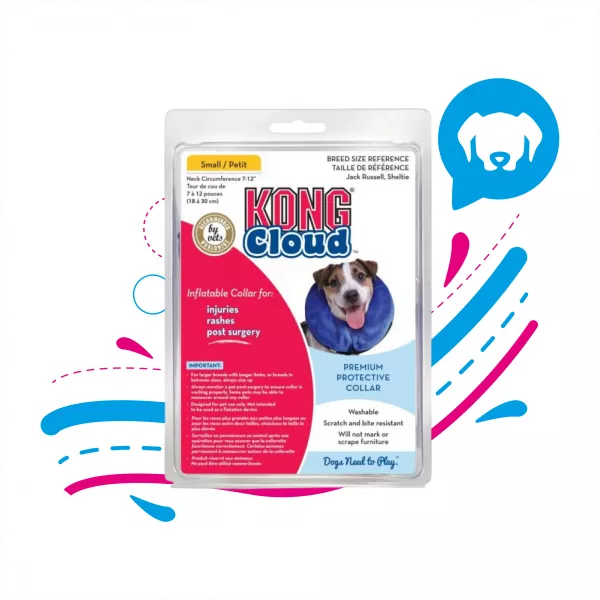 KONG COLLAR INFLABLE CLOUD SMALL (EL3 KO )