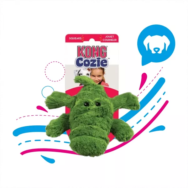 KONG PERRO PELUCHE COZIE COCODRILLO MEDIUM (ZY2KO)