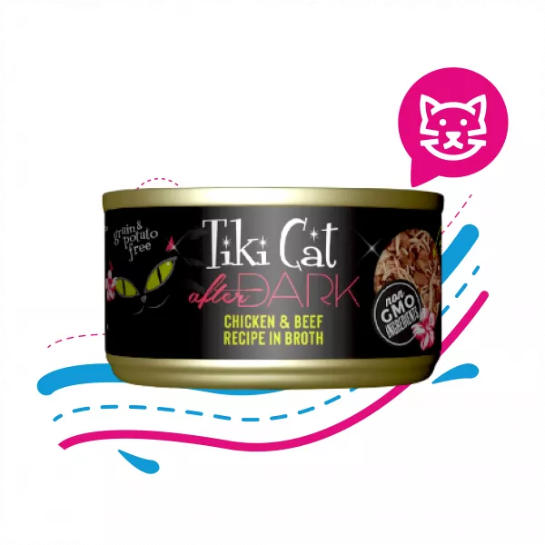 LATA TIKI CAT POLLO Y CARNE EN CALDO 80GRS (11253)