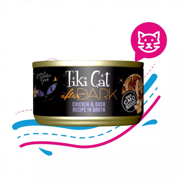 LATA TIKI CAT POLLO Y PATO EN CALDO - 80G (11251)