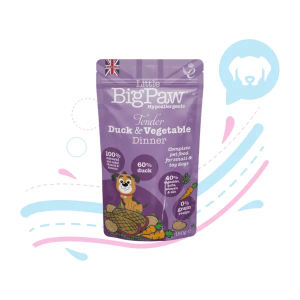 LITTLE BIG PAW TENDER DUCK & VEG DINNER X 150 GRS