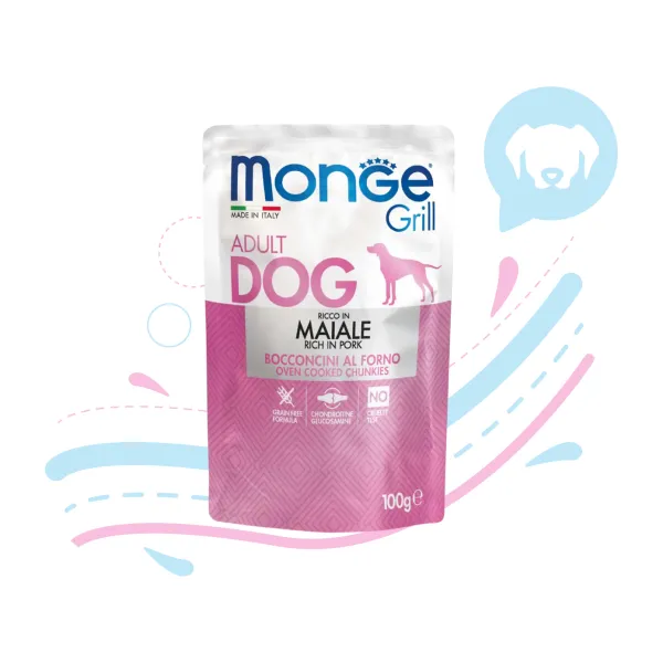 MONGE GRILL MAIALE (PORK) X 100 GR.