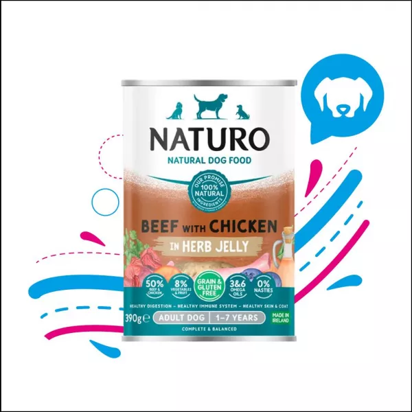 NATURO LATA DOG BEEF-CHICKEN X390G (1301)