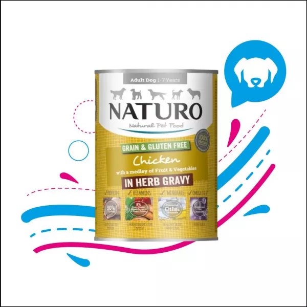 NATURO LATA DOG CHICKEN GRAVY X390G (1001)