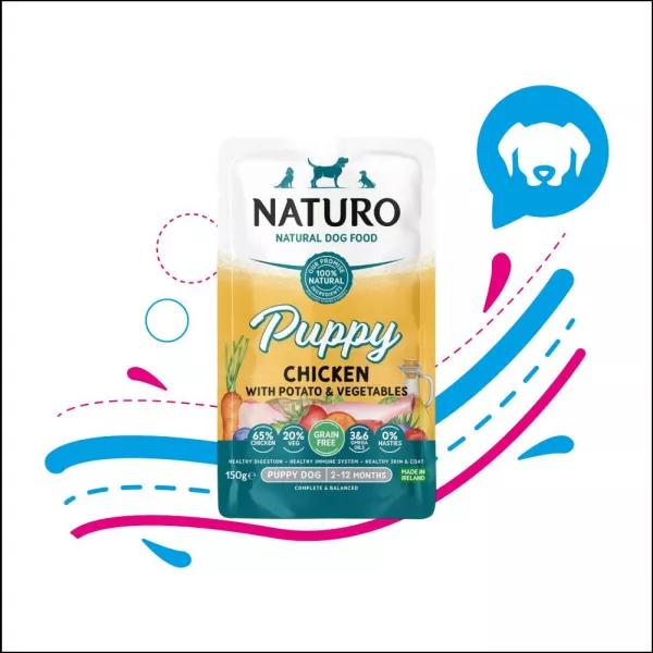 NATURO POUCHE PUPPY CHICKEN-POTATO X 150G (0508)