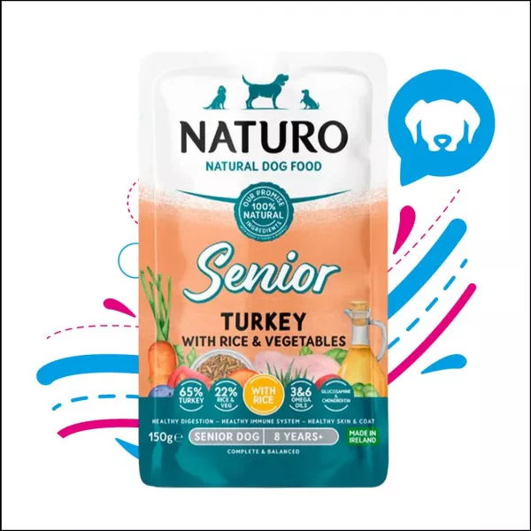 NATURO POUCHE SENIOR PAVO-ARROZ X 150G (0608)