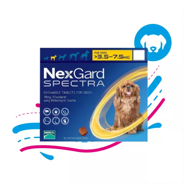 NEXGARD SPECTRA 3.5 - 7.5 KG x1 PASTILLA