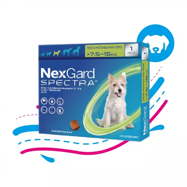 NEXGARD SPECTRA 7.5- 15KG M x1 PASTILLA