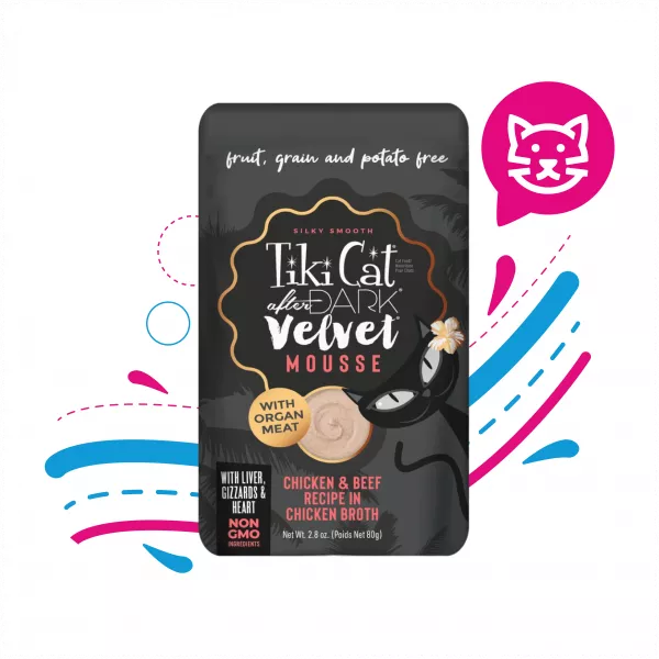 POUCH TIKI CAT POLLO Y CARNE CALDO DE POLLO 80GR 98962