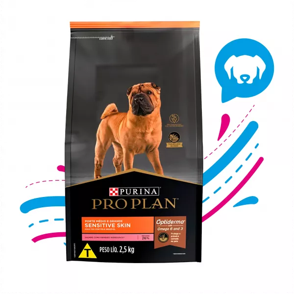 PROPLAN SENSITIVE SKIN RAZA MEDIANA GRANDE